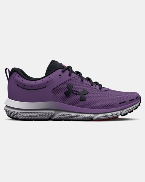 Women's UA Charged Assert 10 Wide (D)  Running Shoes, Purple, pdpMainDesktop image number 0